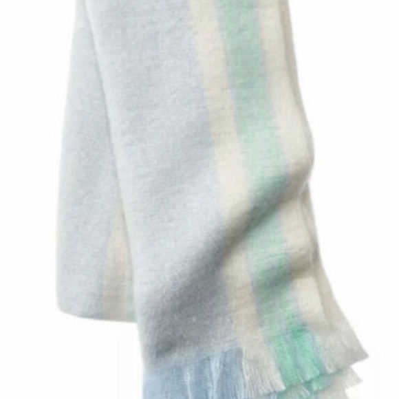 Free People Brushed Racer Stripe Blanket Scarf ~ NWT - Picture 4 of 7
